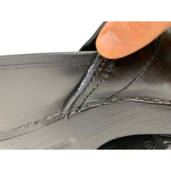 Dansko Black Leather Womens Clogs Size 38 US 7.5-8 Slip-On Comfort Shoes GUC - Picture 9 of 14